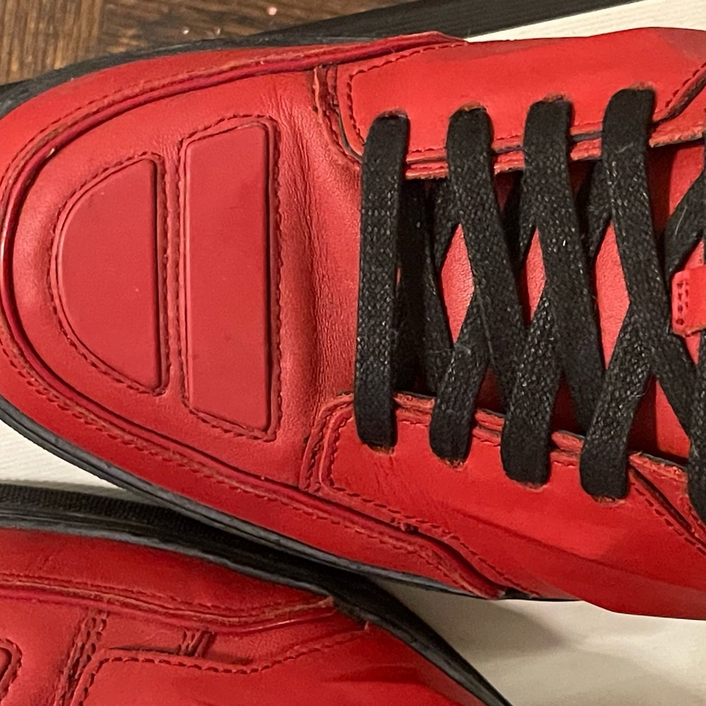 ALEJANDRO INGELMO
Leather Colorblock Pattern Sneakers - Picture 9 of 11